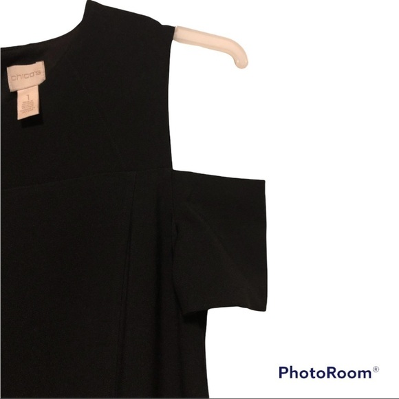 Chico’s Cold Shoulder Sheath Dress - Picture 4 of 6